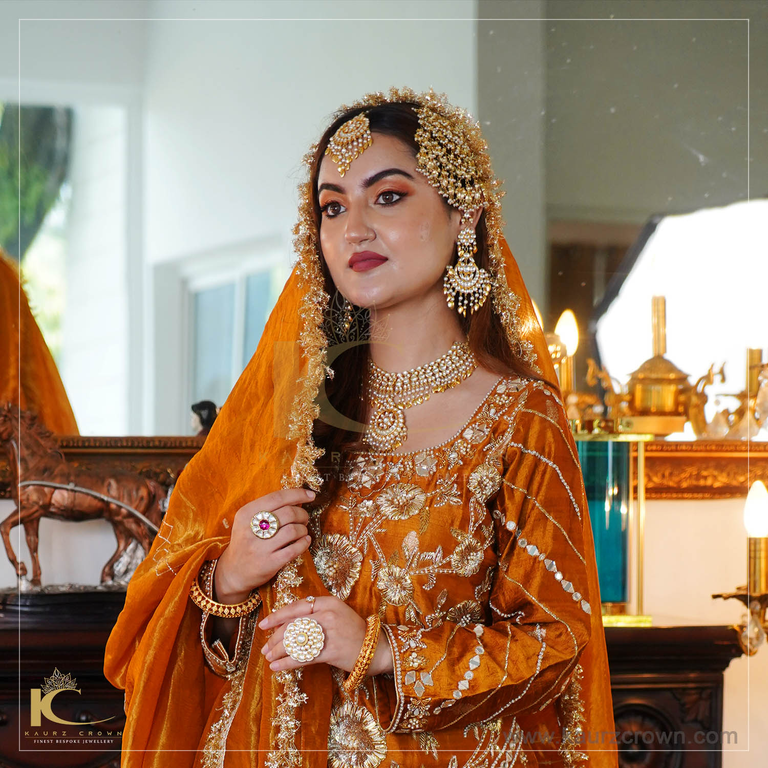 Crown hotsell bridal set