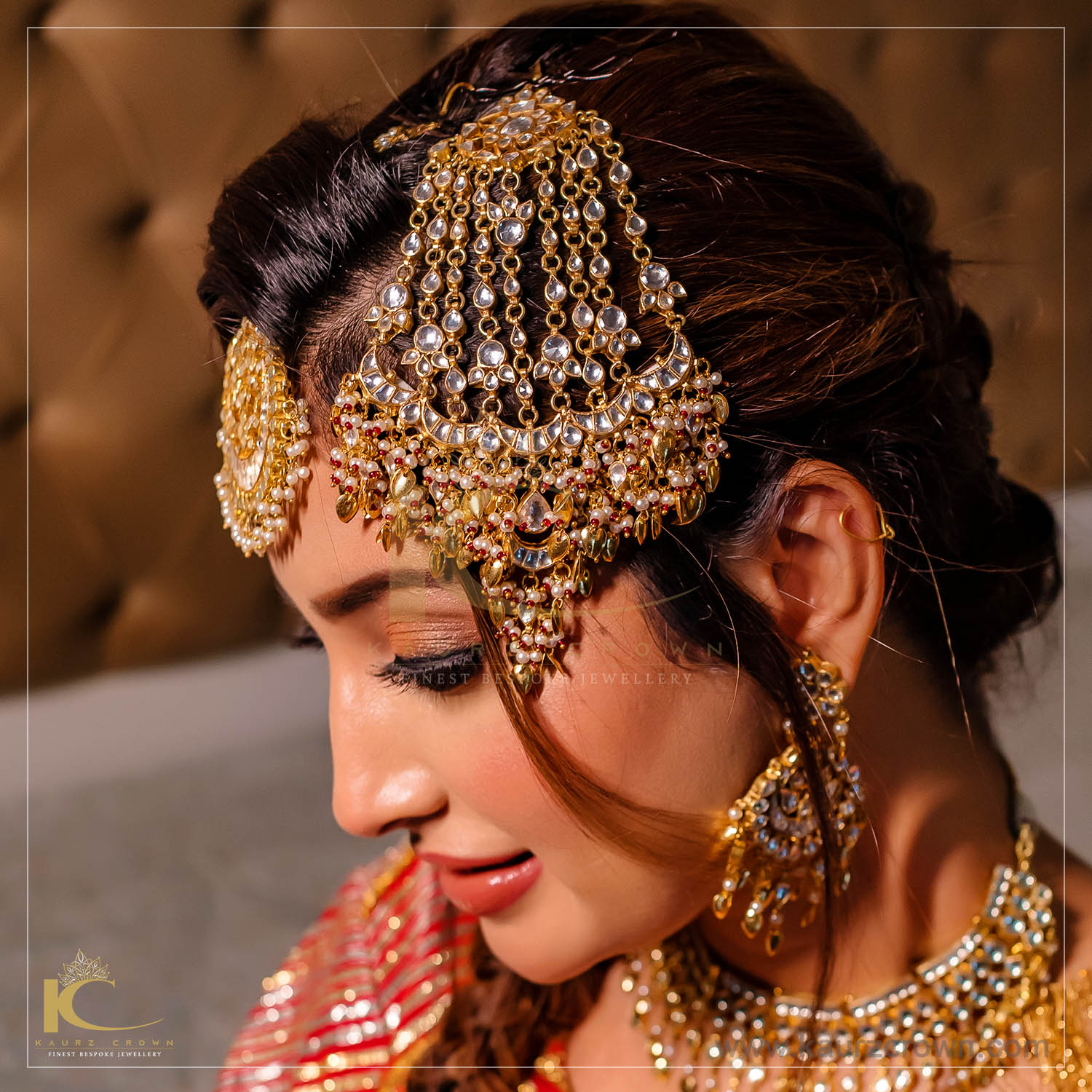 Chandni Passa With Pipal Pattian , kaurz corwn jewellery , online jewellery store , pipal pattian passa , online jewellery store , online shop