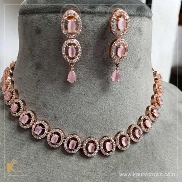 Ishna Pink Necklace Set – I Jewels