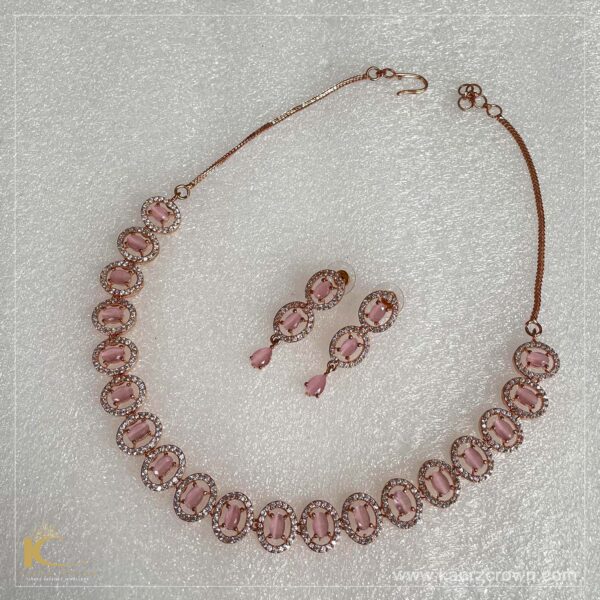 Rani Pink Imitation Jewellery-Necklace Set