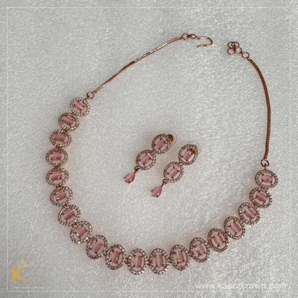 RoseGold AD Pink Necklace for women | Shop Now - Trink Wink Jewels