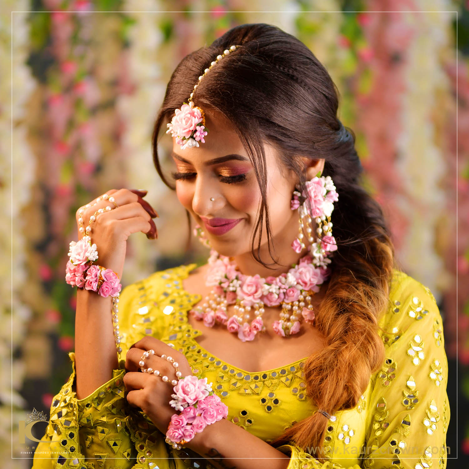 Gulmohar Floral Jewellery KaurzCrown