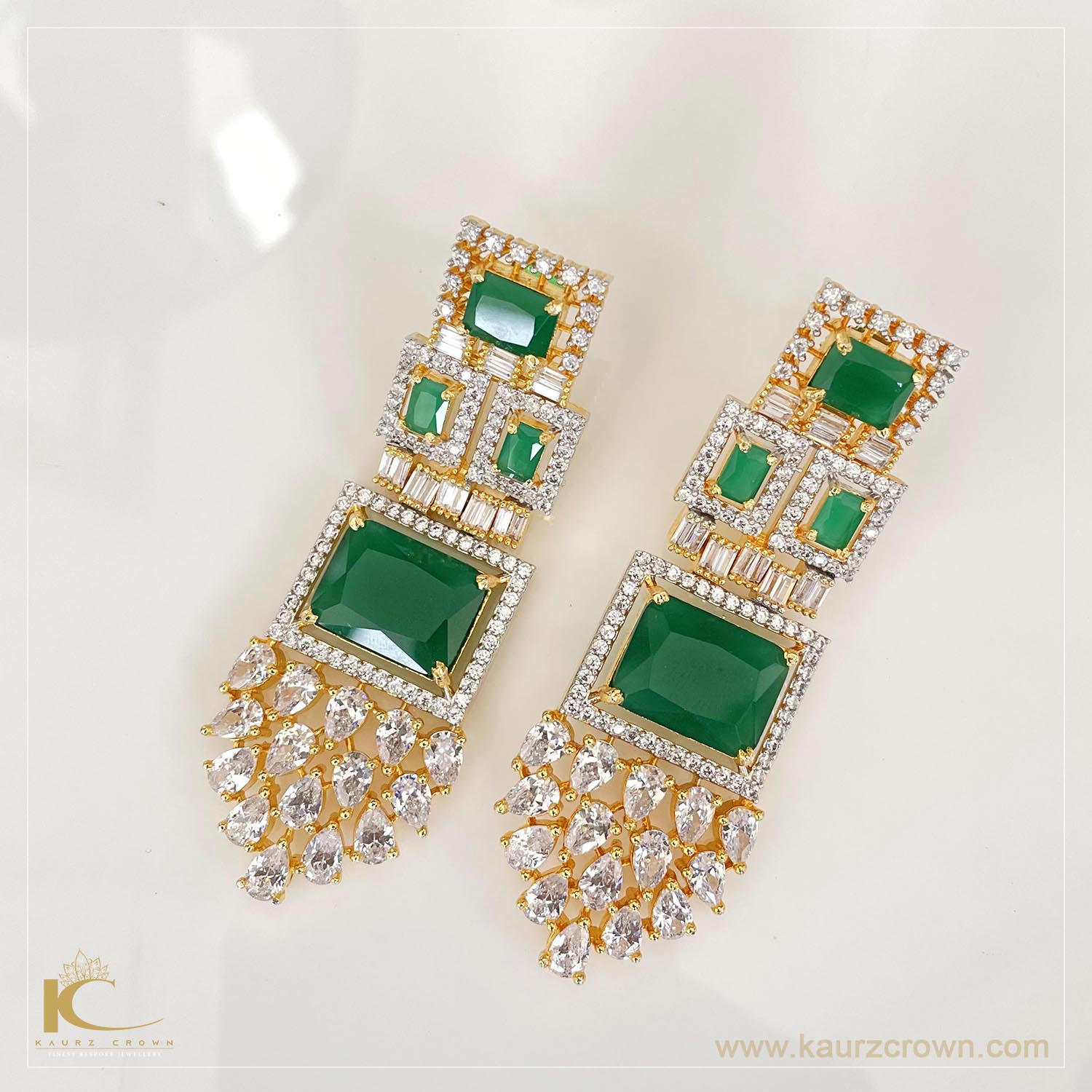 Isabella Green Emerald Earrings