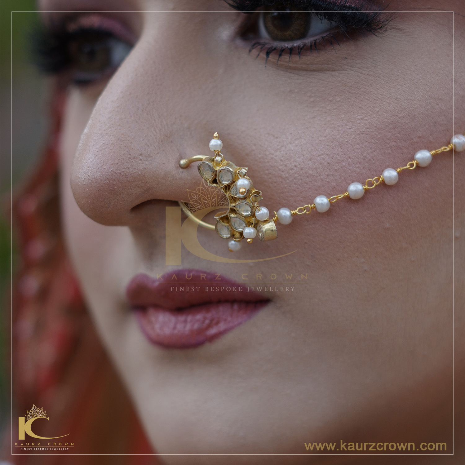 Surakh nose ring , Nose Ring , Surakh , Punjabi jewellery