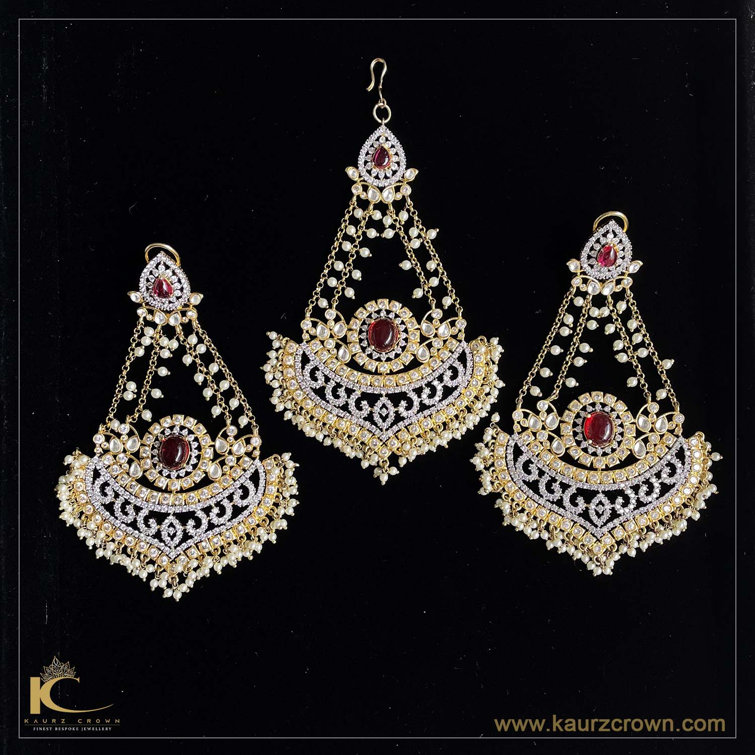 Kohinoor Earring & Passa set