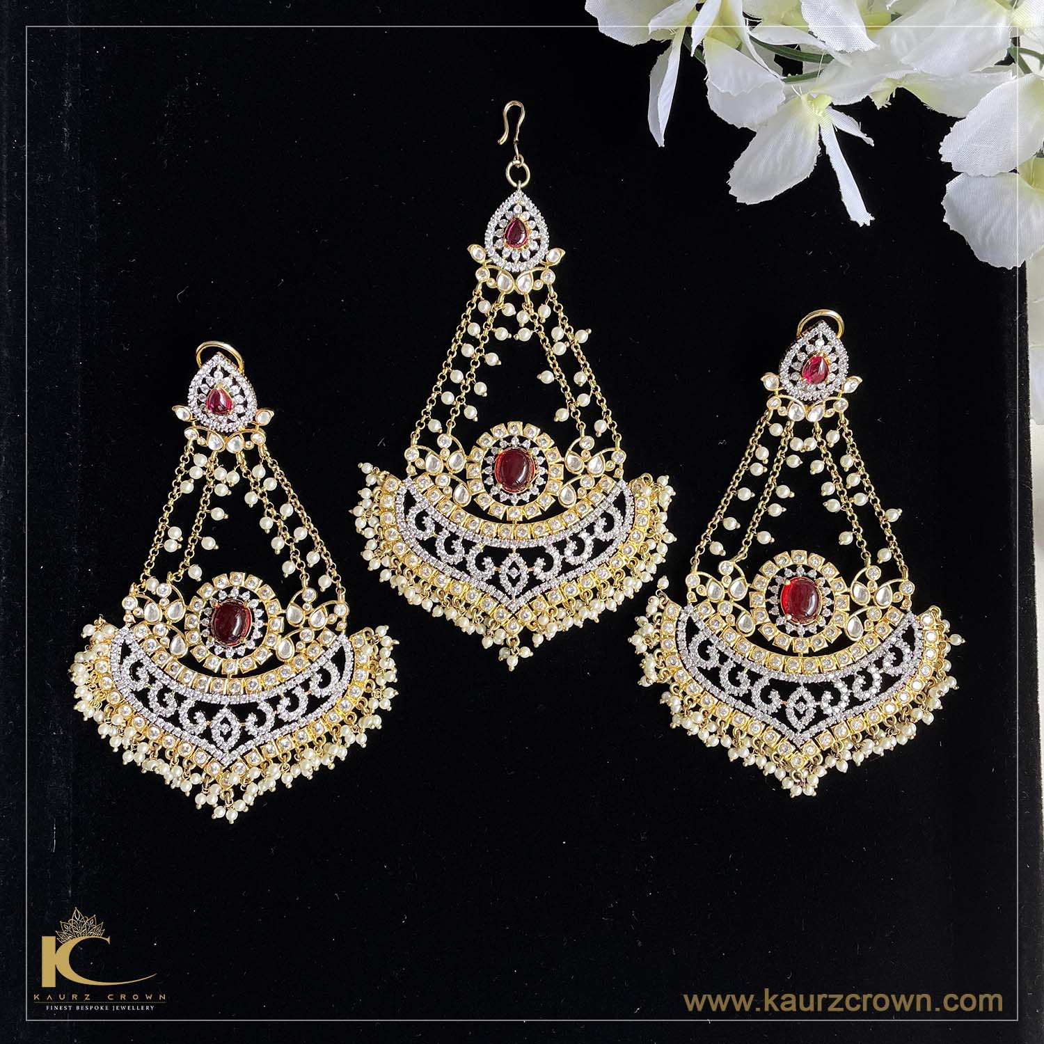 Kohinoor Earring & Passa set