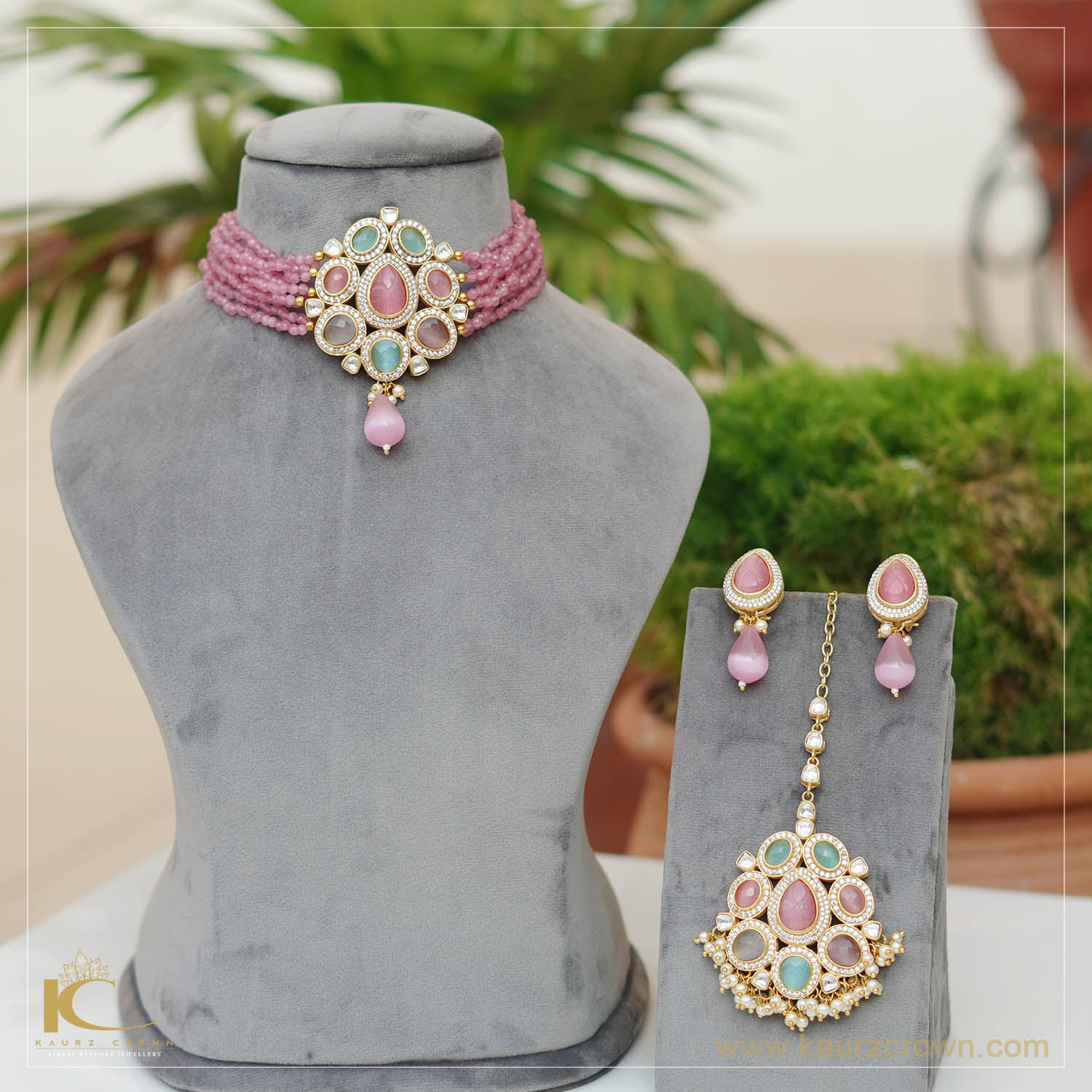 Zehan Pink Choker Set