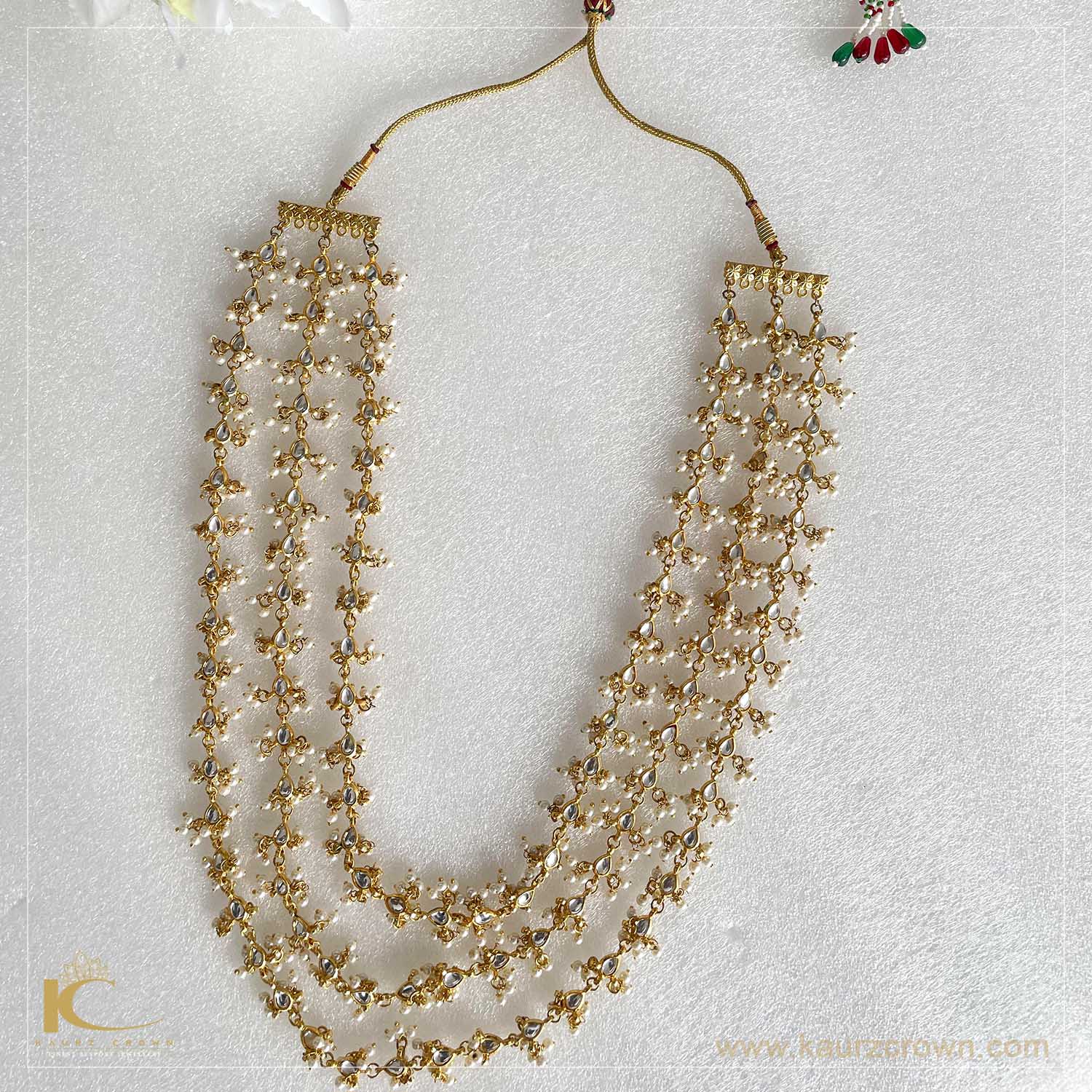 Kundan 3 deals layer necklace