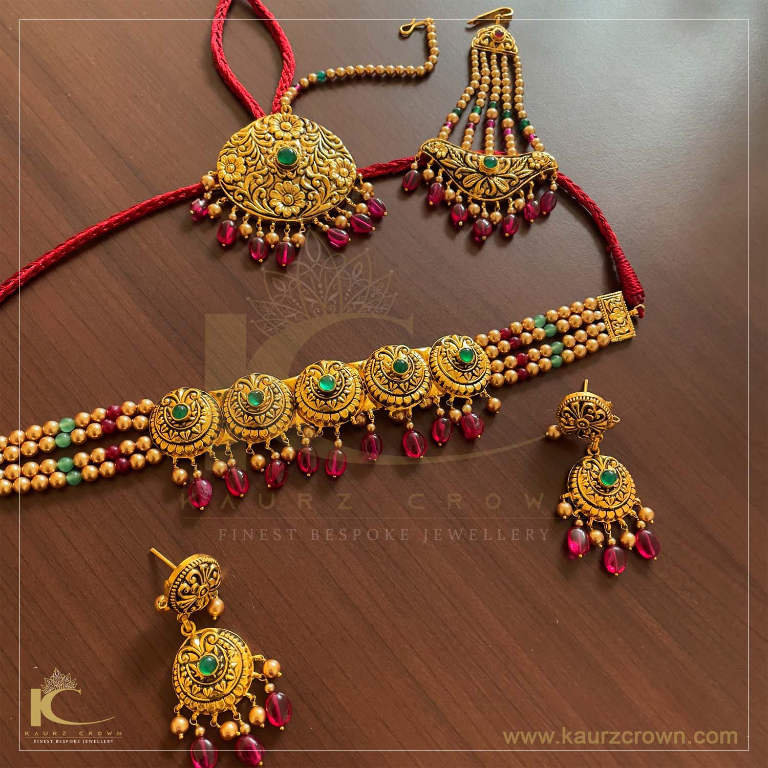 Gulzaar Traditional Antique Polished Choker Set