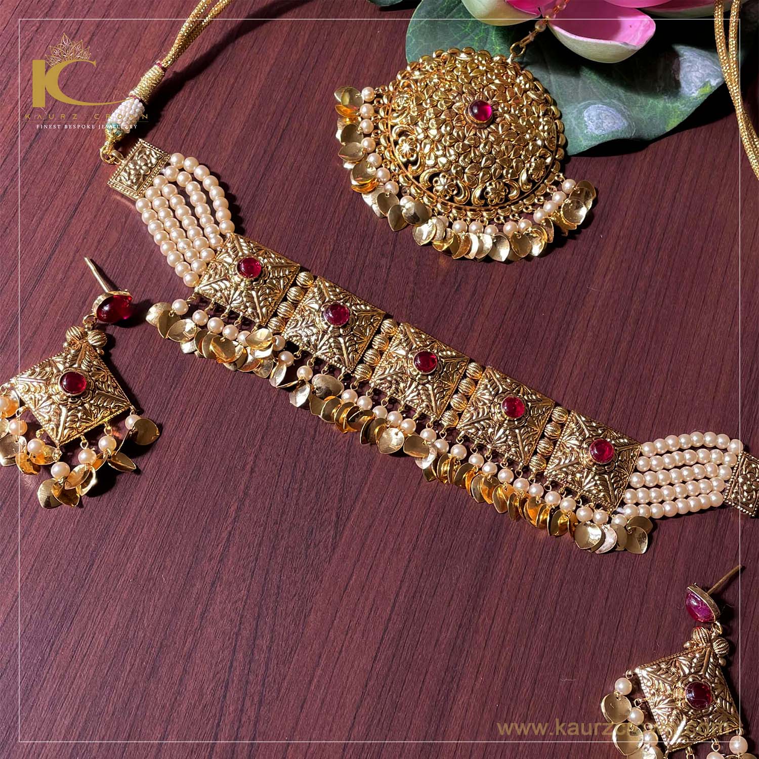 Noorjahan Traditional Antique Polish Choker Set