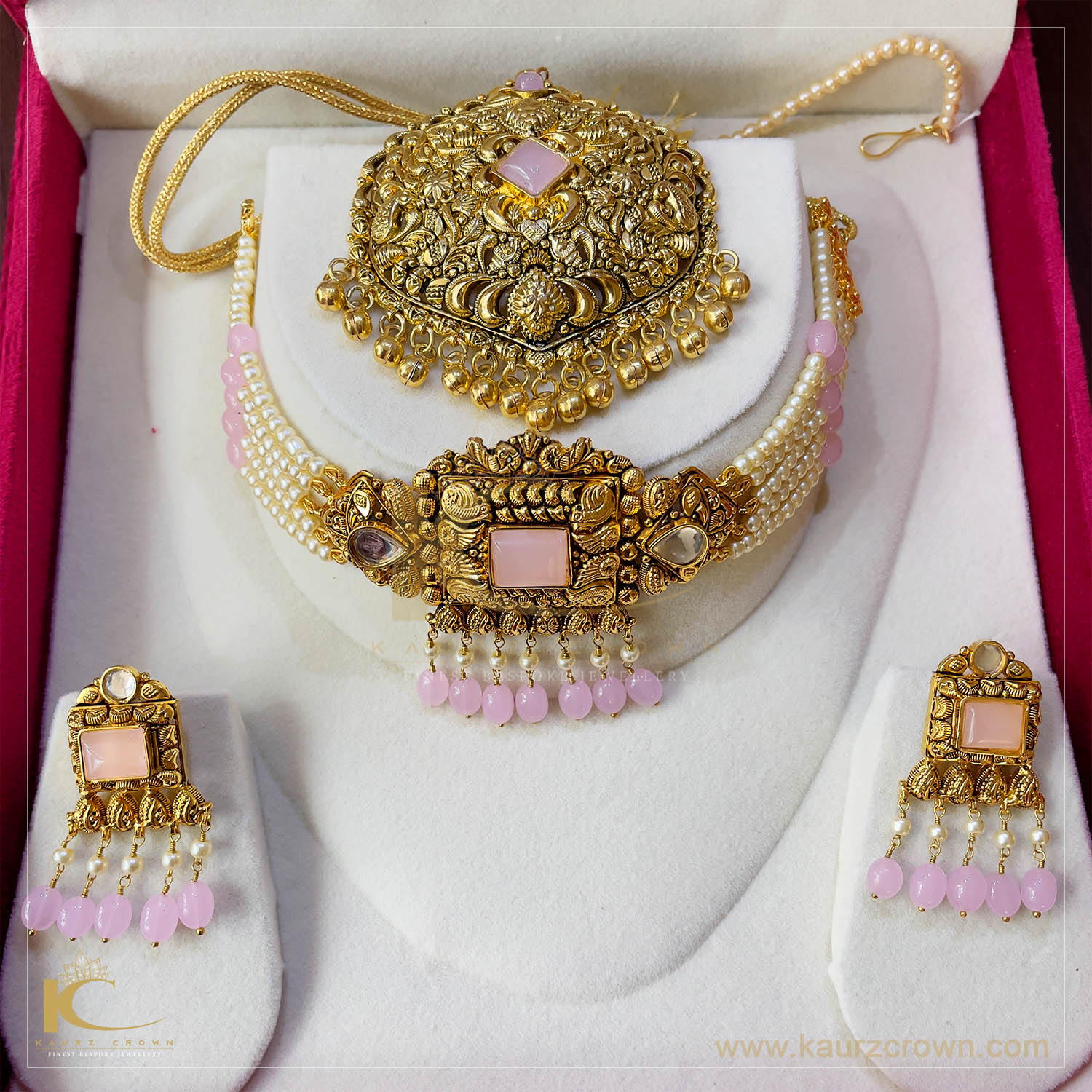 Haseen Traditional Antique Gold Plated Choker Set