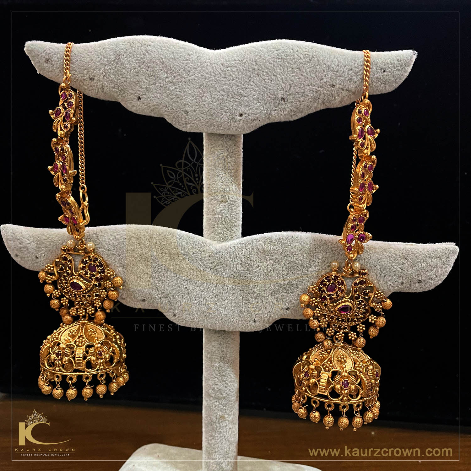 Mayuri Traditional Antique Gold Plated Jhumki (Earrings)