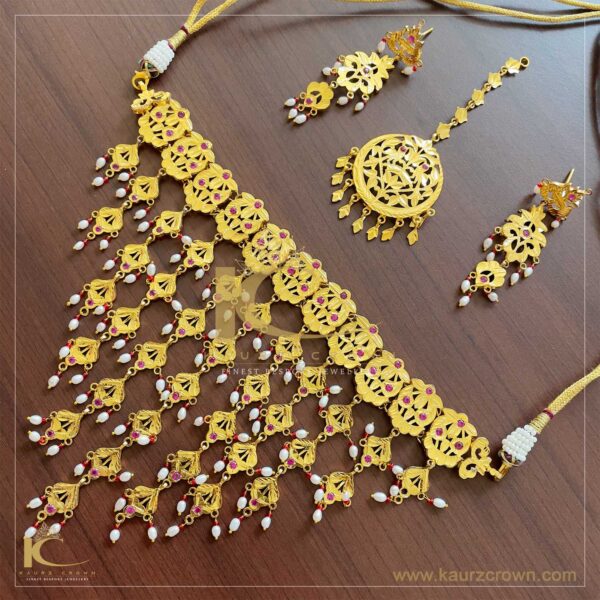 Riwayati Traditional Gold Plated Choker Set