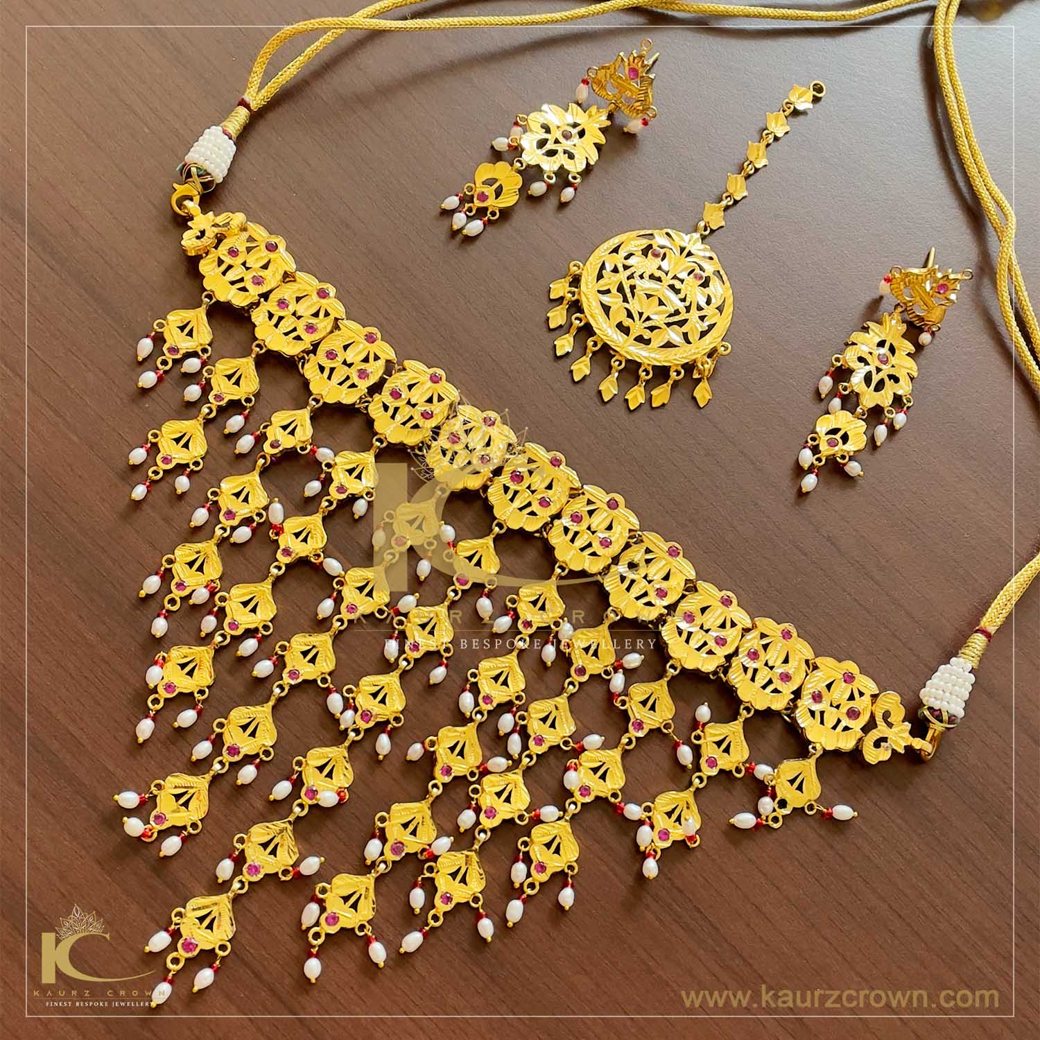 Riwayati Traditional Gold Plated Choker Set