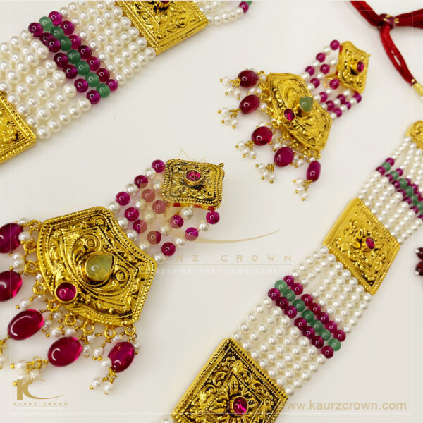 Shaheen Traditional Antique Gold Plated Rani Haar (Long Necklace)