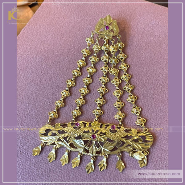 Jeeto Riwayati Gold Plated Passa (Jhumar) , kaurz crown , punjabi jewellery , gold plated , passa