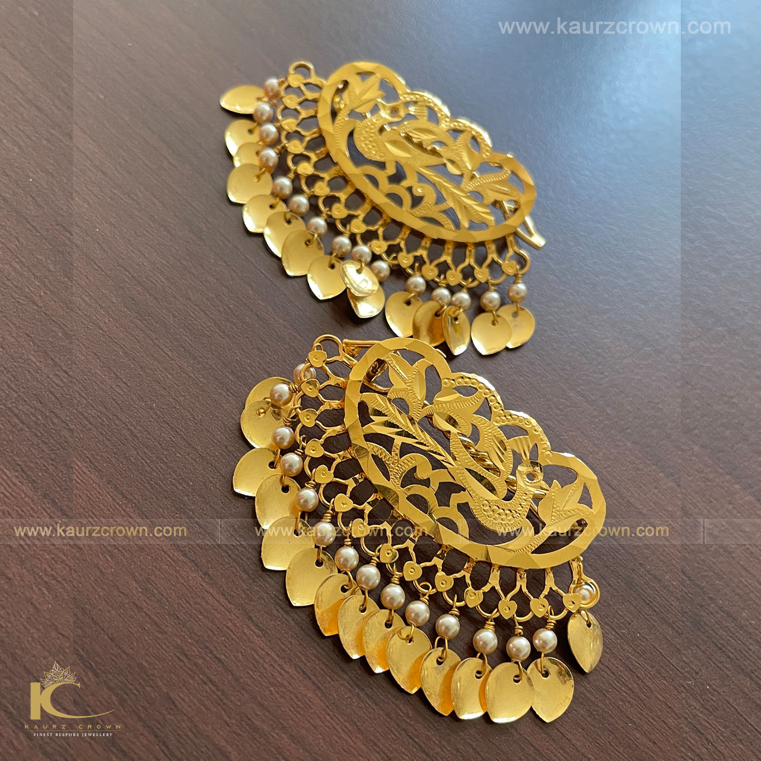 Morni Traditional Gold Plated Hair Pins , Morni , Gold plated , hair pains , kaurz crown , jewellery