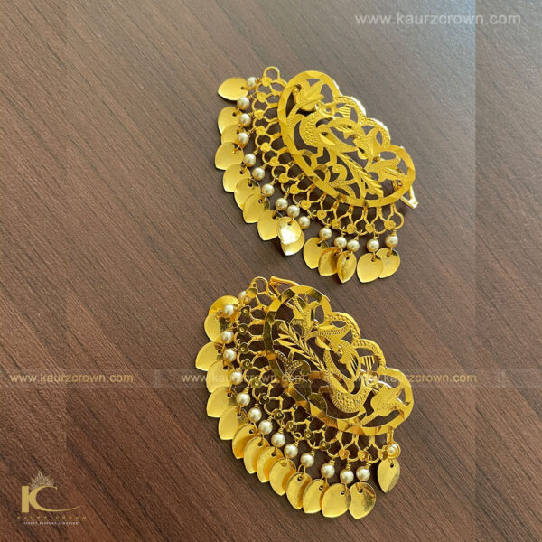 Morni Traditional Gold Plated Hair Pins , Morni , Gold plated , hair pains , kaurz crown , jewellery