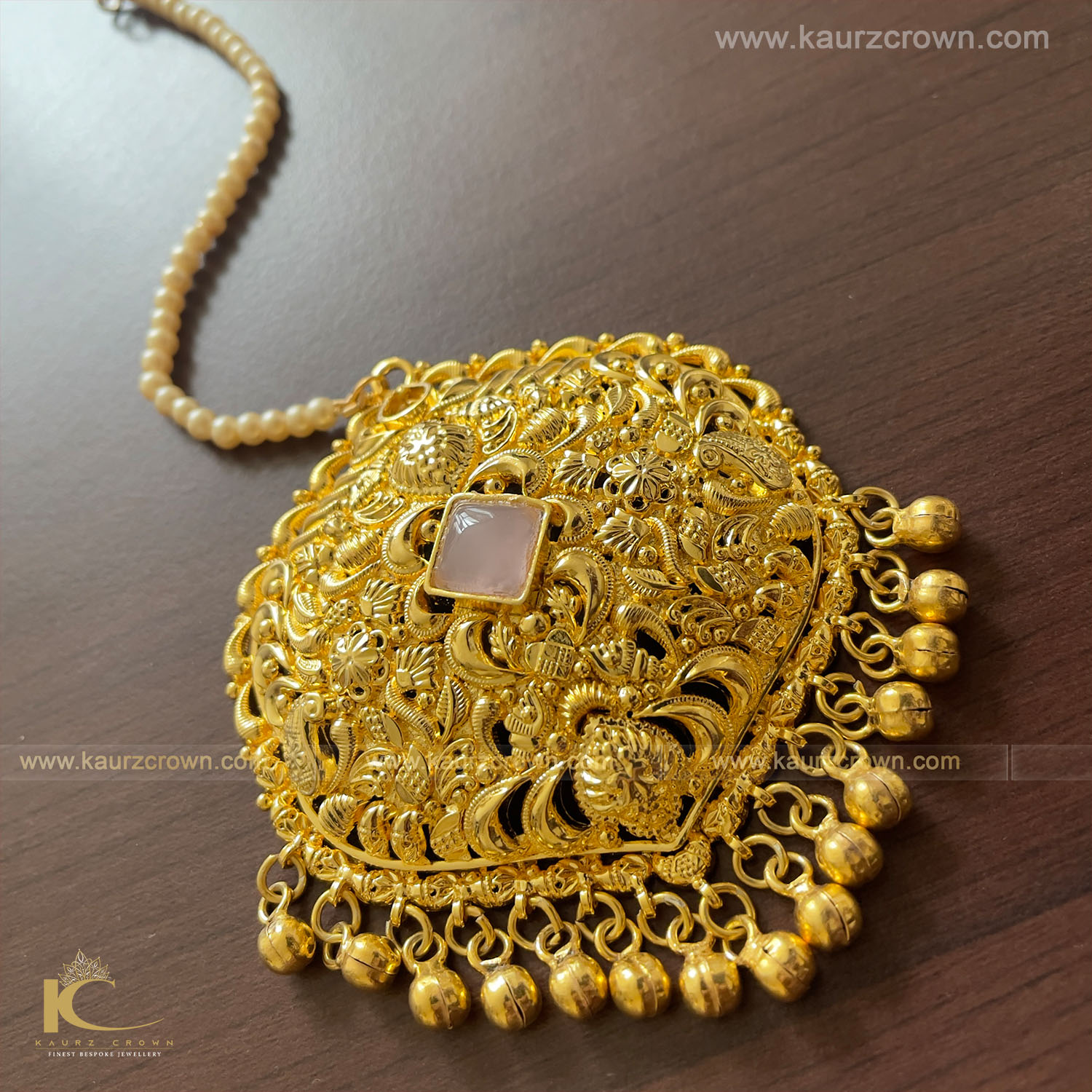 Zaina Traditional Antique Gold Plated Tikka , Tikka , Gold plated , Zaina , punjabi jewellery , gold punjabi , gold tikka