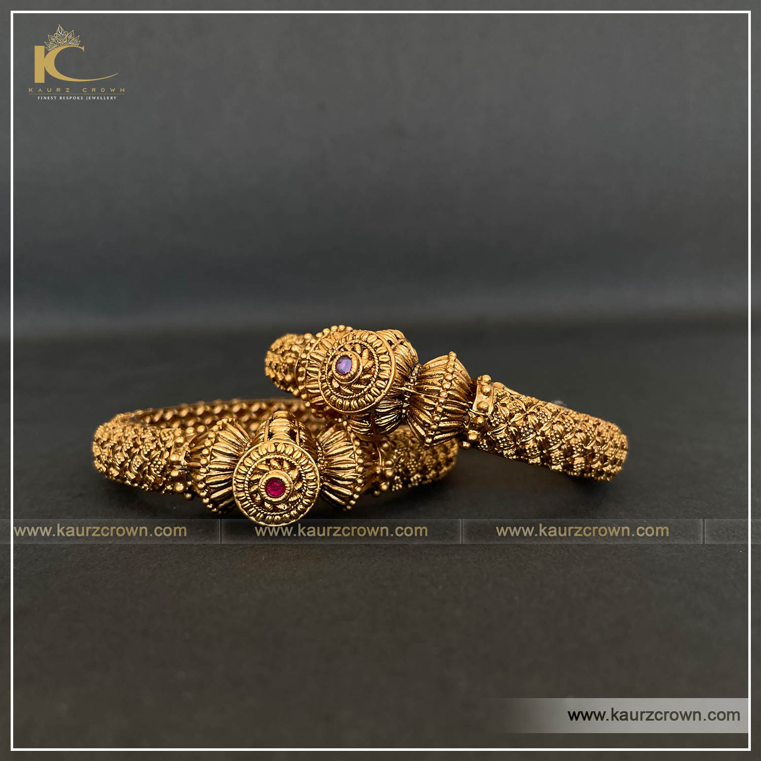 Dilkash Traditional Antique Gold Plated Bangles , gold plated , bangles , dilkash , kaurz crown , punjabi jewellery