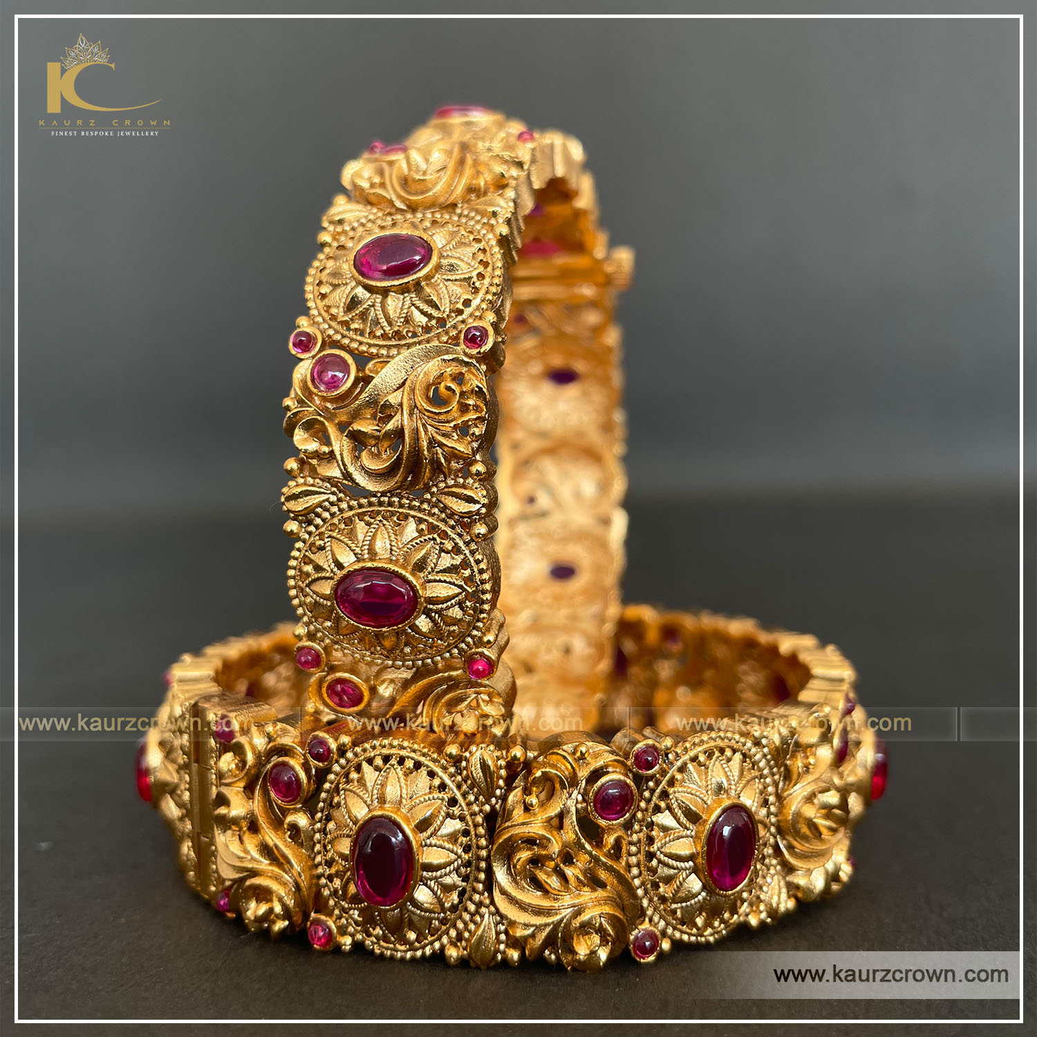 Samreen Traditional Gold Plated Bangles , gold plated , bangles , kaurz crown , punjabi jewellery