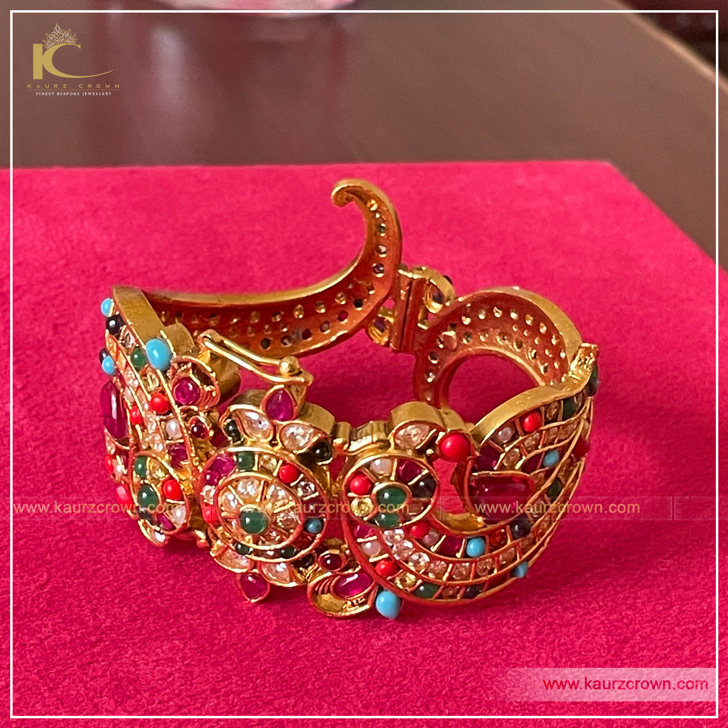Vani Traditional Gold Plated Bangles , kaurz crown , punjabi jewellery ,