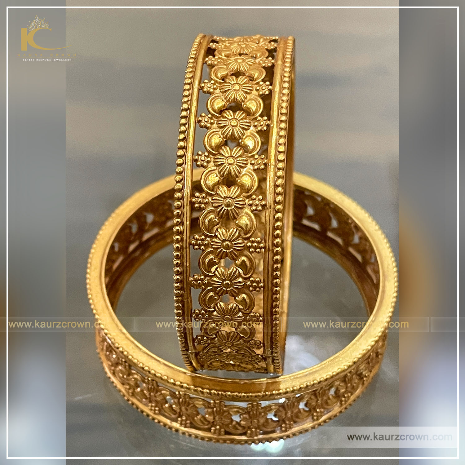 Waali Traditional Gold Plated Bangles , Bangles , kaurz crown , jewellery , gold plated