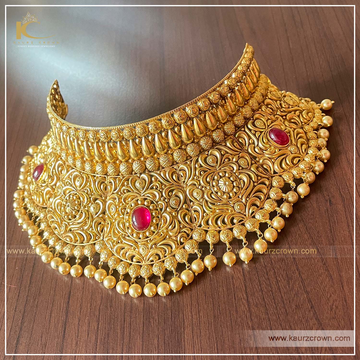 Balori Traditional Antique Gold Plated Choker Set – KaurzCrown.com