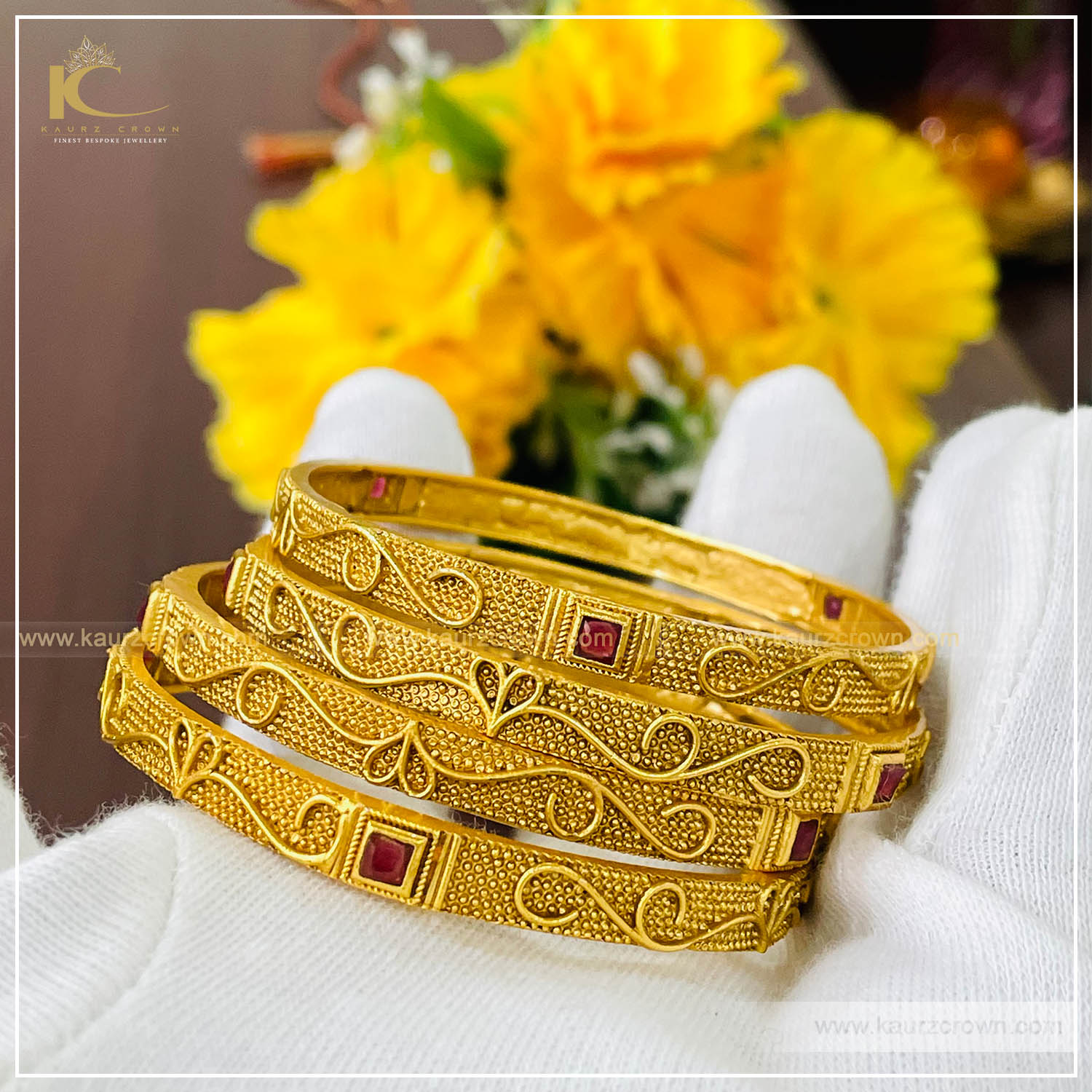 Aleena Traditional Antique Gold Plated Bangles , kaurz crown , online jewellery store , jewellery shop , Aleena bangles