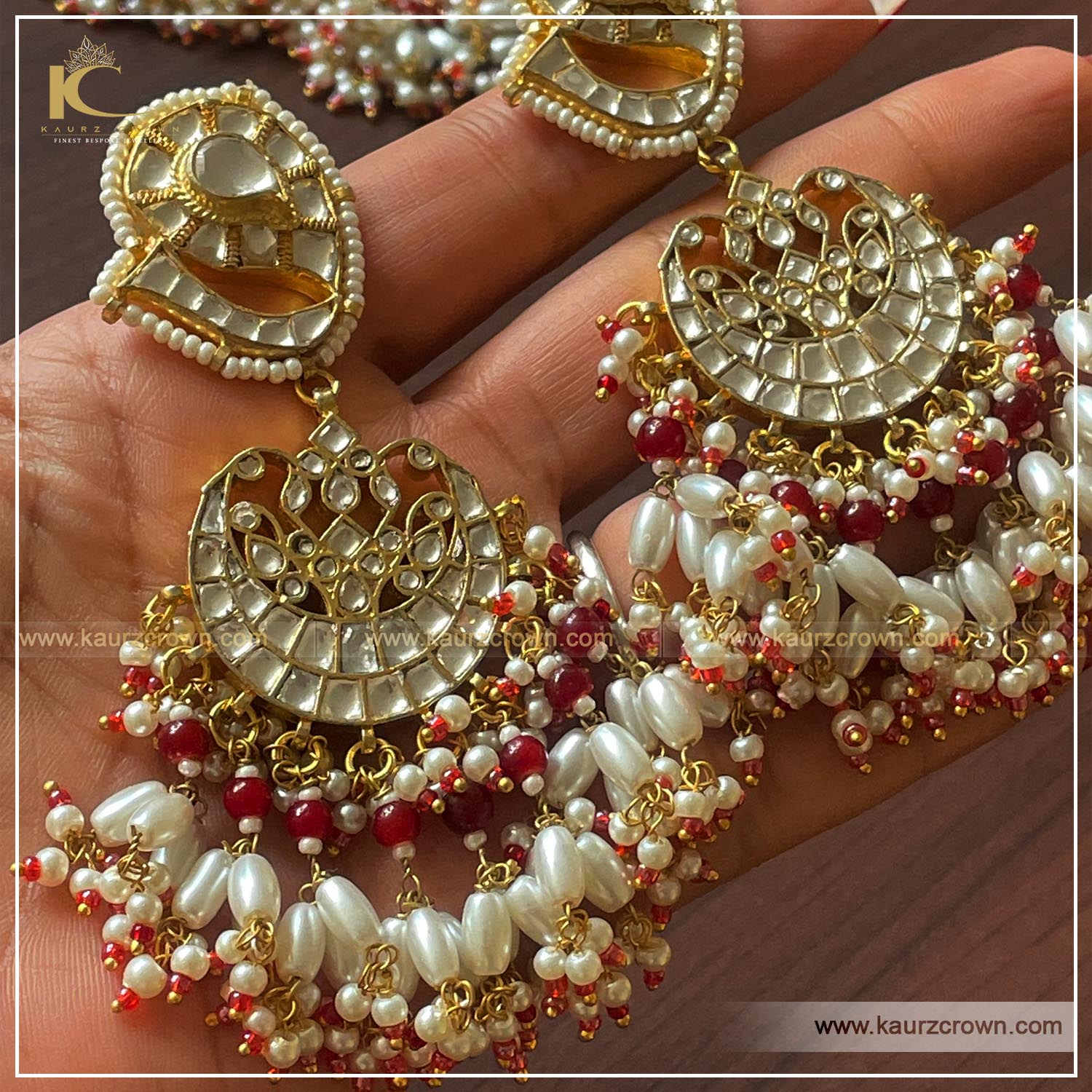Indo Western Earring Tikka With Gold Plating | Classy Missy by Gur