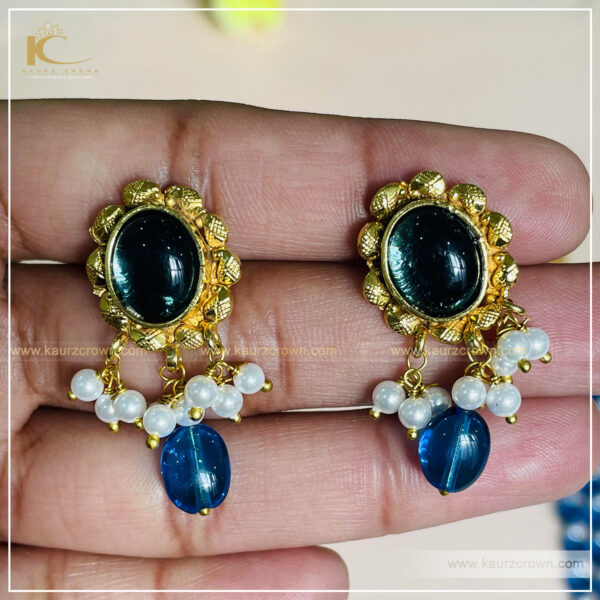 Update 115+ blue and gold earrings