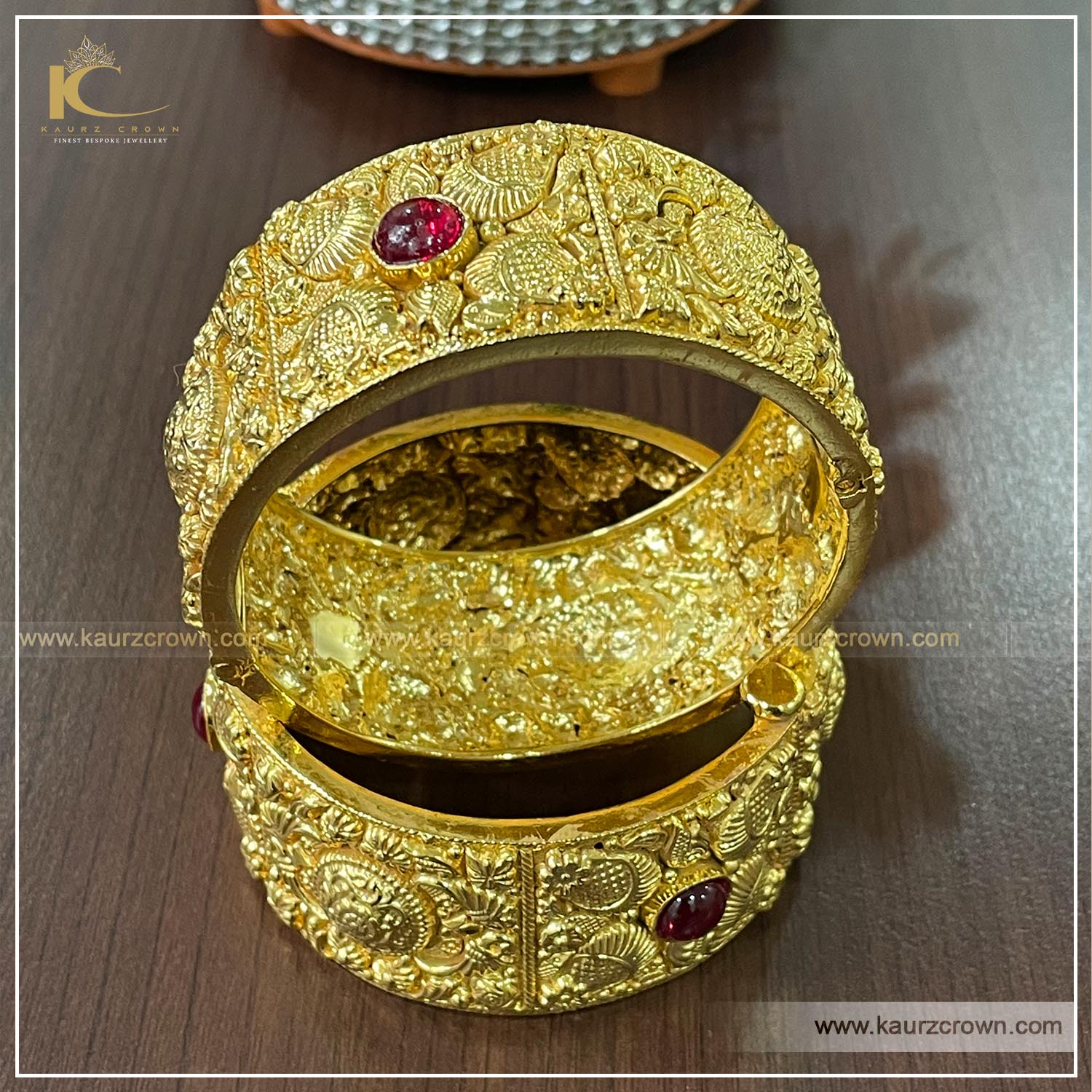 Ruksaba Traditional Antique Gold Plated Bangles – KaurzCrown.com