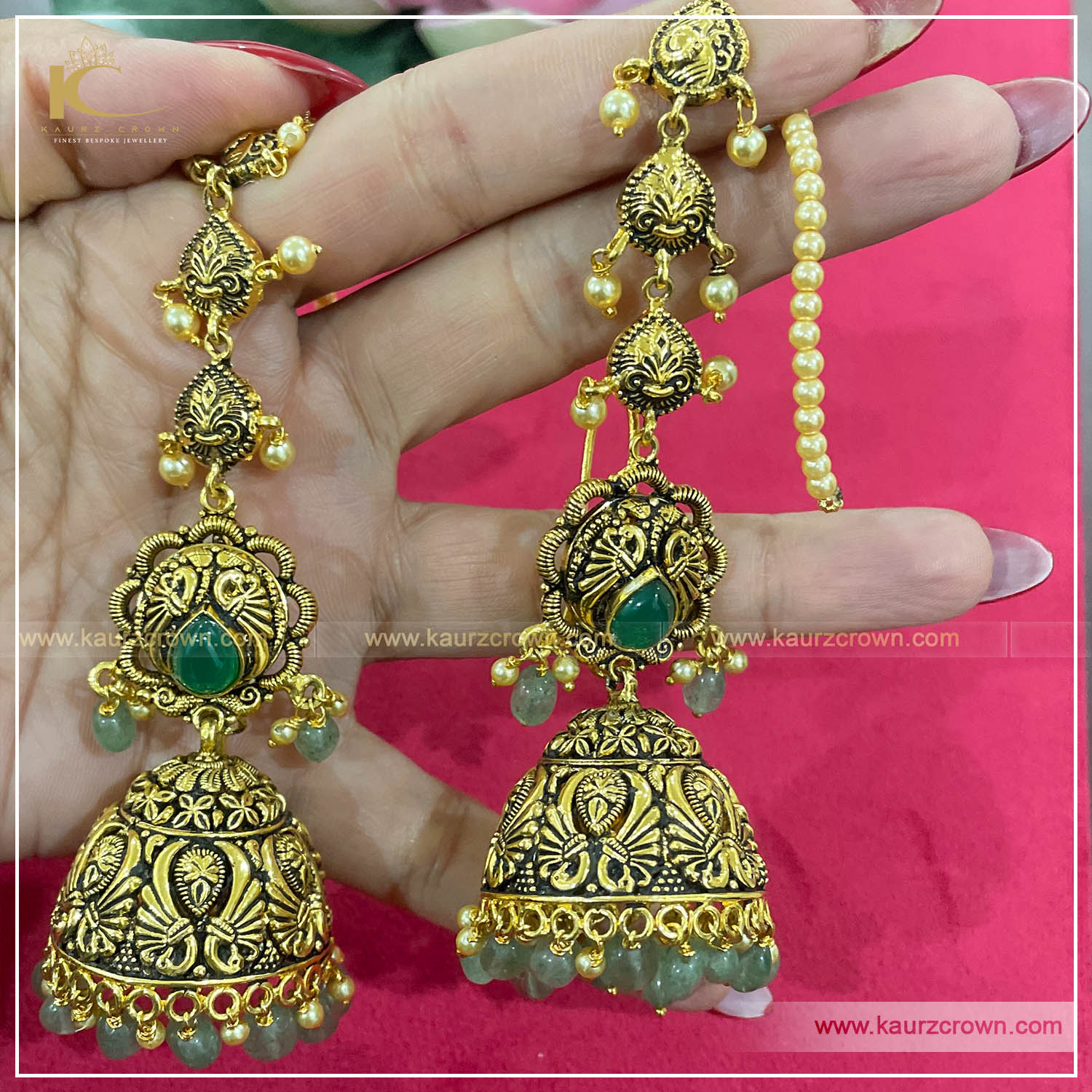 Delicate Lightweight Jhumkis | Punjabi Dandi Jhumki | Gold Plated