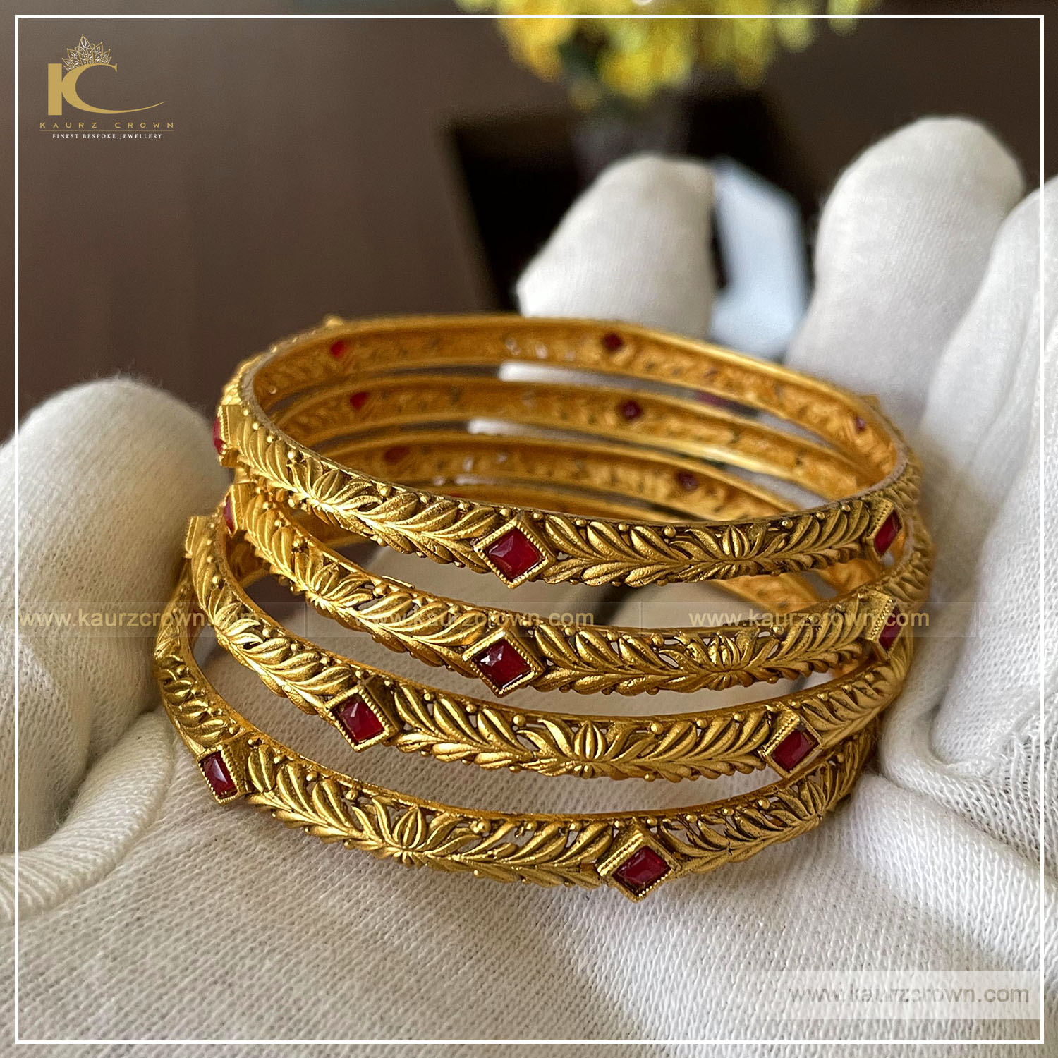 Zoha Traditional Gold Plated Bangles , kaurz crown , punjabi jewellery , online jewellery store , gold plated