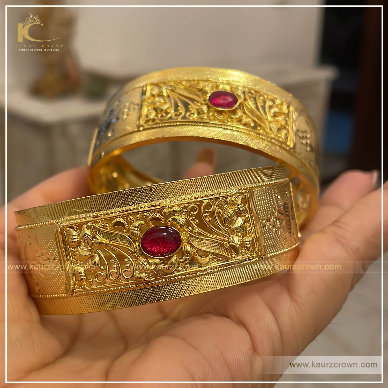 Zeenat Traditional Gold Plated Bangles , kaurz crown , punjabi jewellery , online jewellery store , gold plated bangles