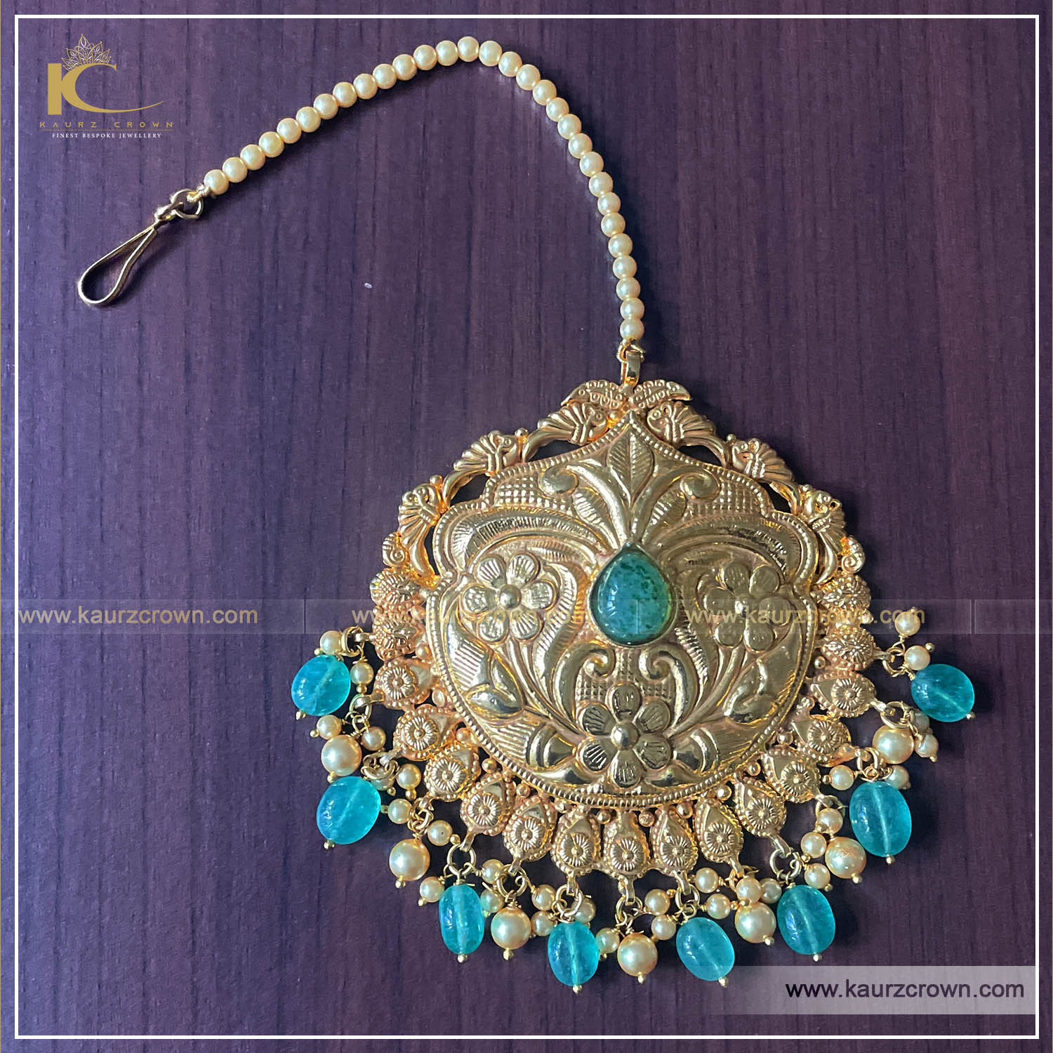 Mahreen Traditional Antique Gold Plated Tikka , Mahreen tikka , traditonal jewellery , online jewellery store , gold plated jewellery , online store