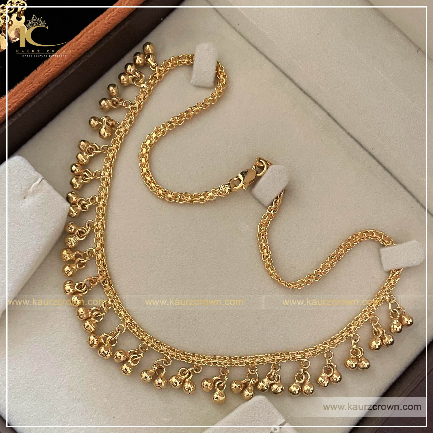 Nakhro Traditional Gold Plated Chain , kaurz crown , punjabi jewellery , online jewellery store