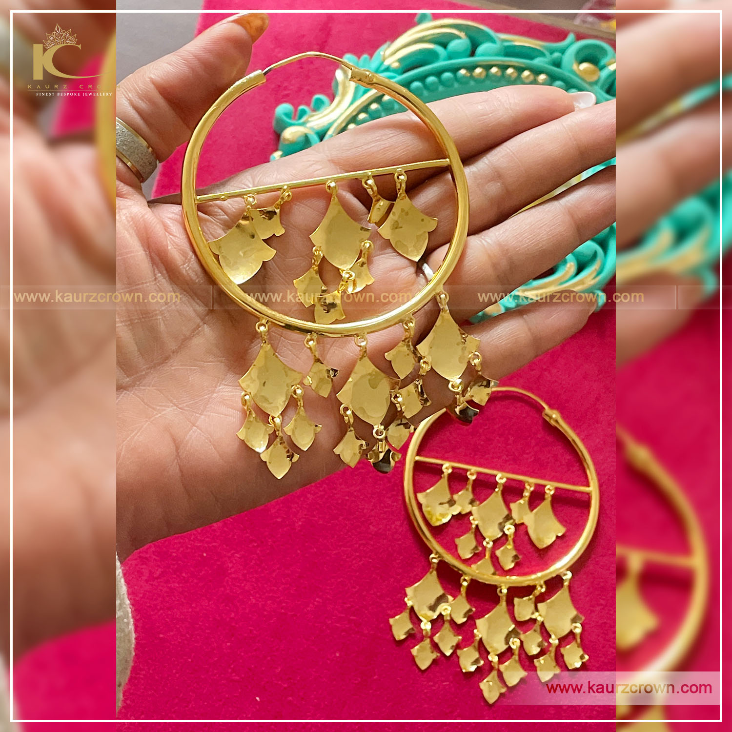 Peepal-patti Punjabi gold earrings designs#traditional Punjabi jewellery. -  YouTube