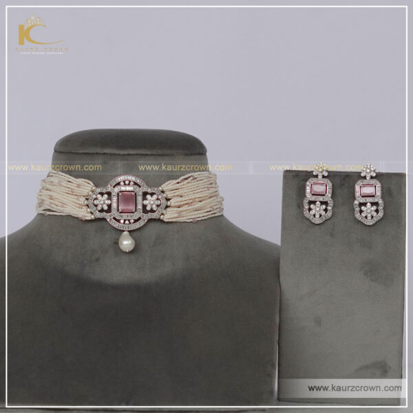 Rubia Choker Set , kaurz crown , jewellery online store , online store earrings