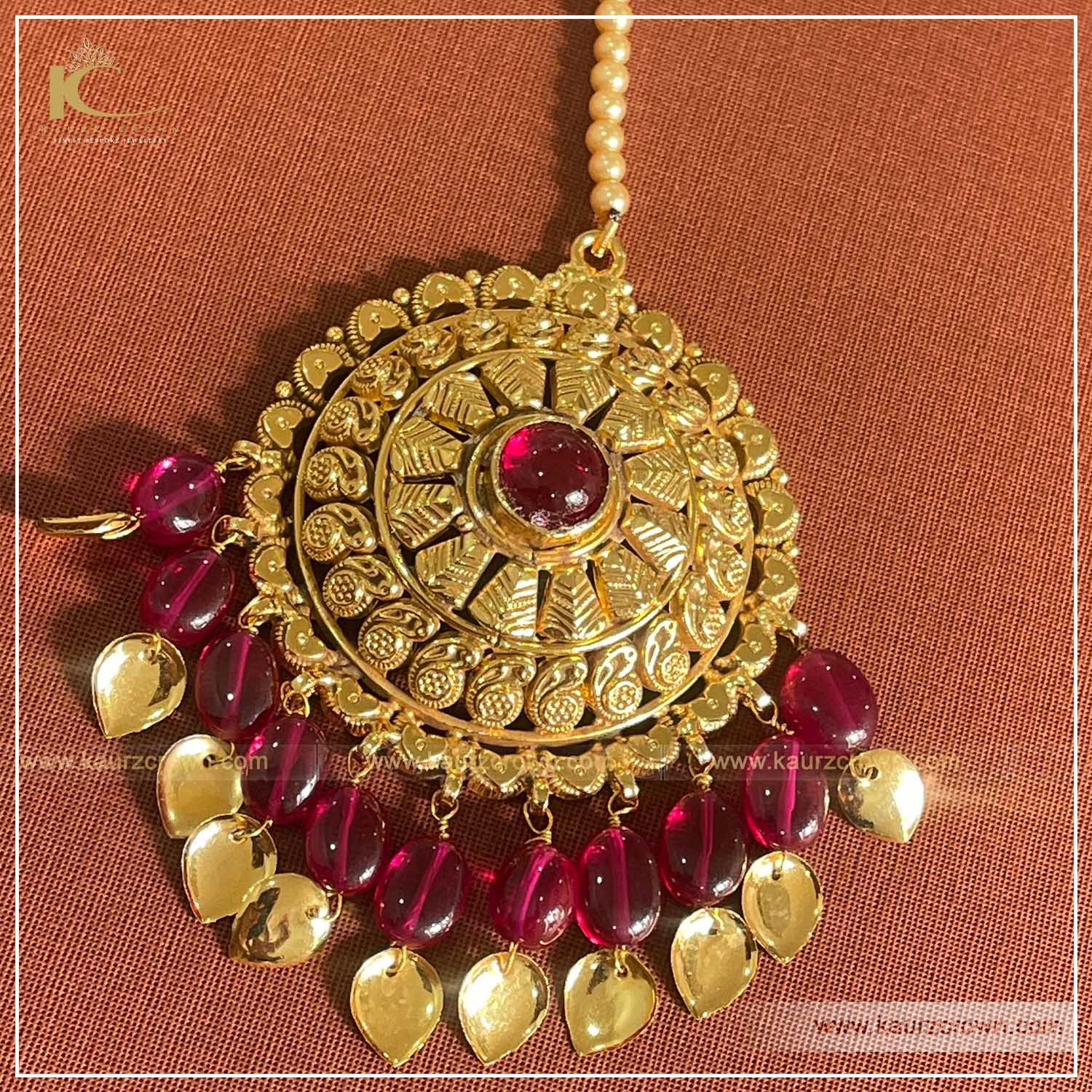 Suhag Traditional Antique Gold Plated Earrings , kaurz crown , punjabi jewellery , online jewellery store