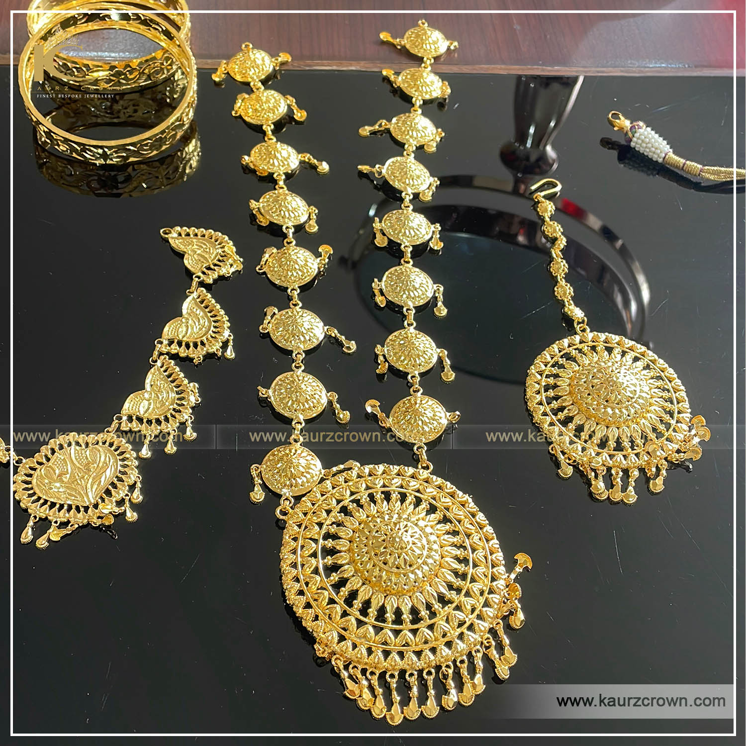 Tehzee Traditional Antique Gold Plated Rani Haar , Tehzee rani haar , gold plated rani haar , traditional choker set , tehzee bangles ,