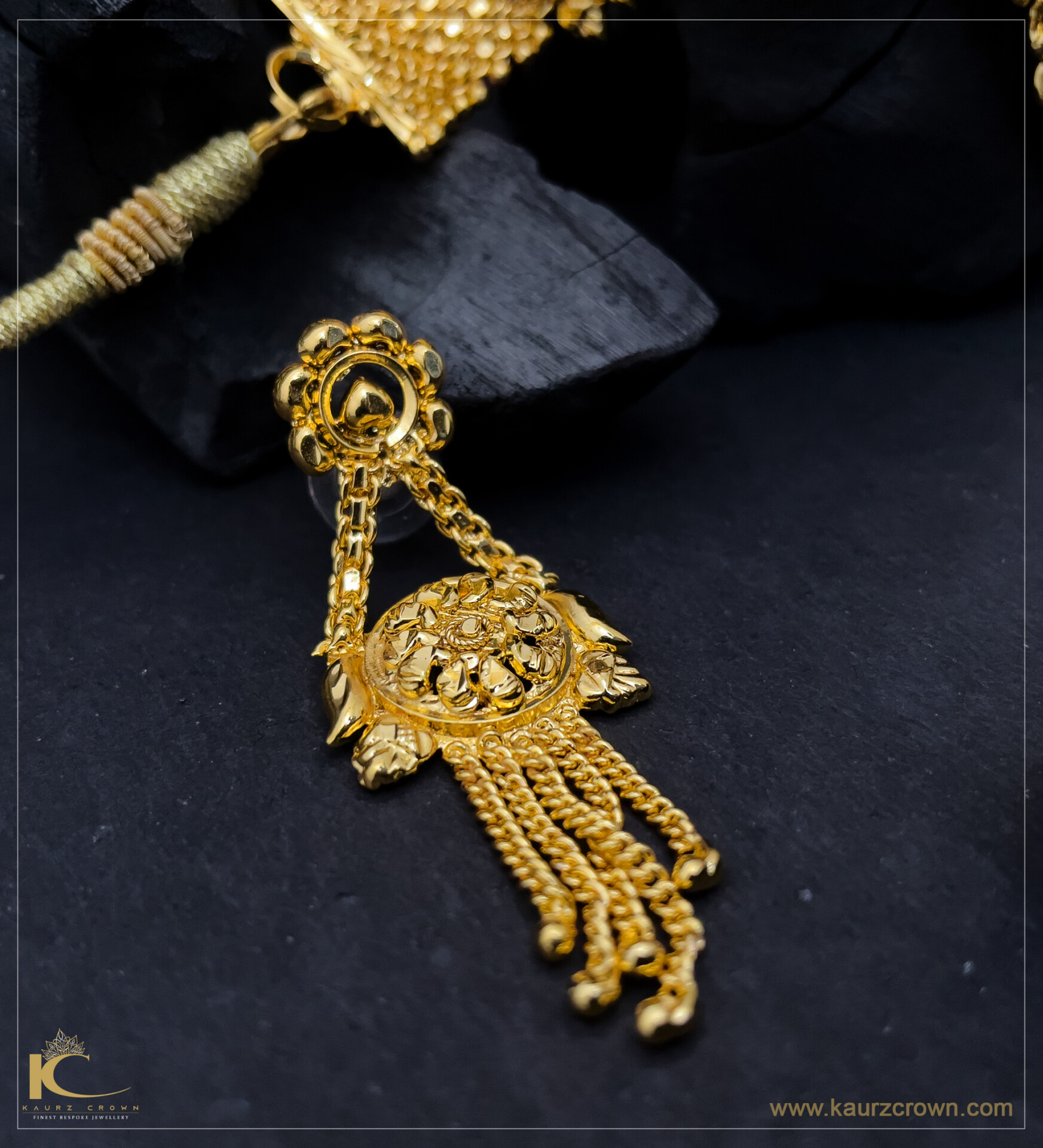 Swarn Traditional Gold Plated Earrings , kaurz crown jewellery , online jewellery store , swarn earrings , online shop