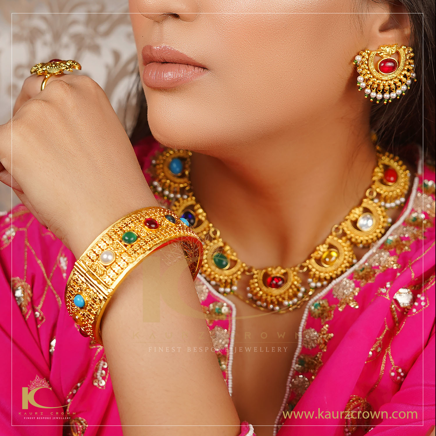 Pari Art Jewellery Forming Gold Bangles Set