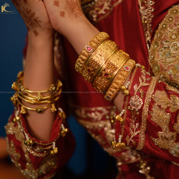 Ameen Traditional Antique Gold Plated Bangles