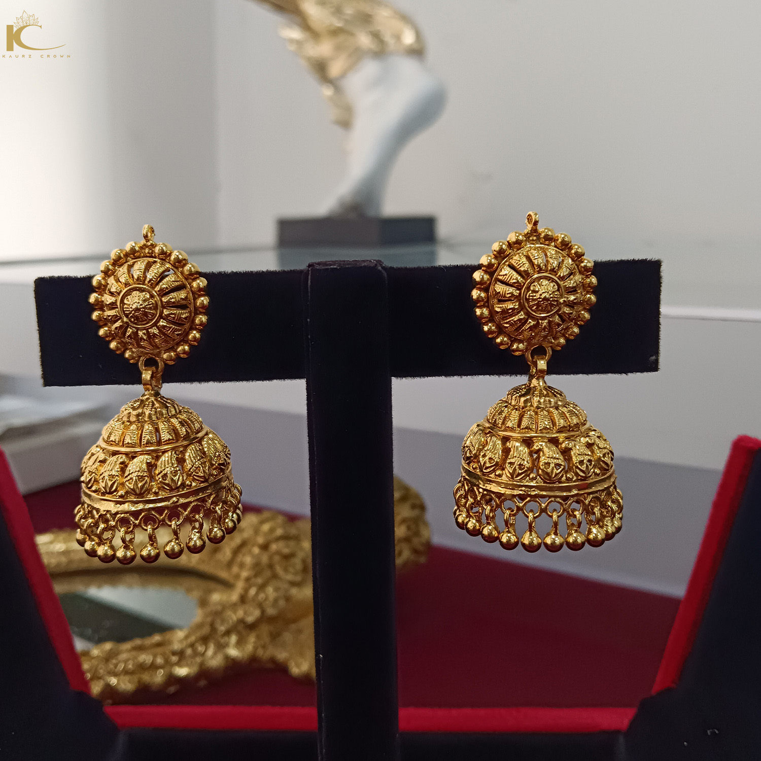 Banni Traditional Antique Gold Plated Jhumki